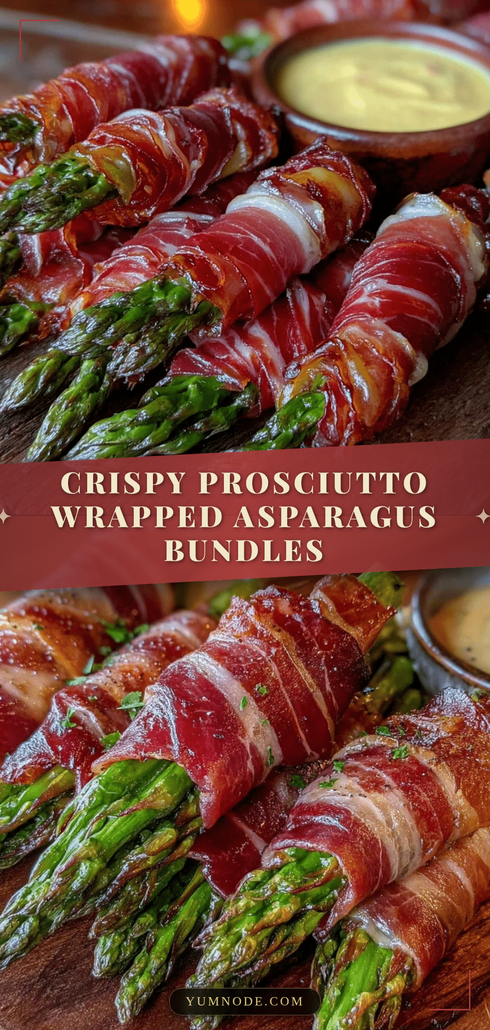 crispy prosciutto wrapped asparagus bundles recipe