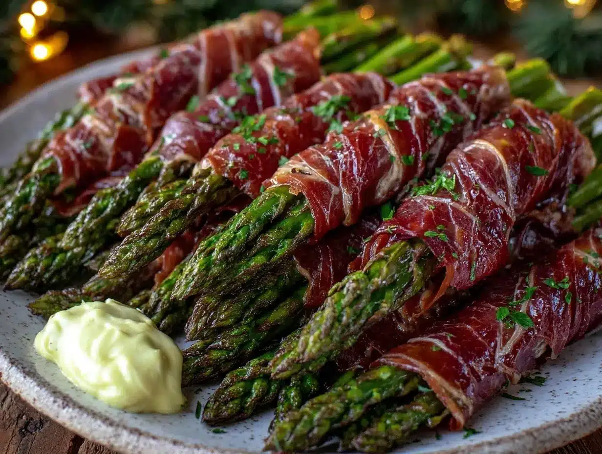 crispy prosciutto-wrapped asparagus preparation steps