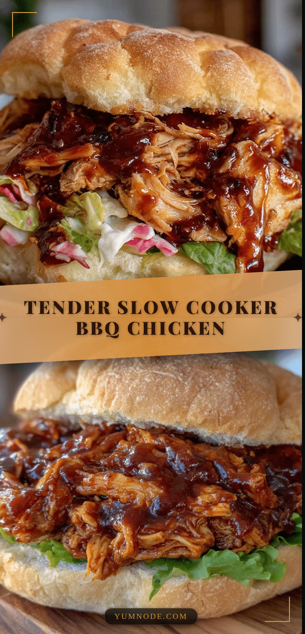 crockpot bbq chicken sandwiches recipe