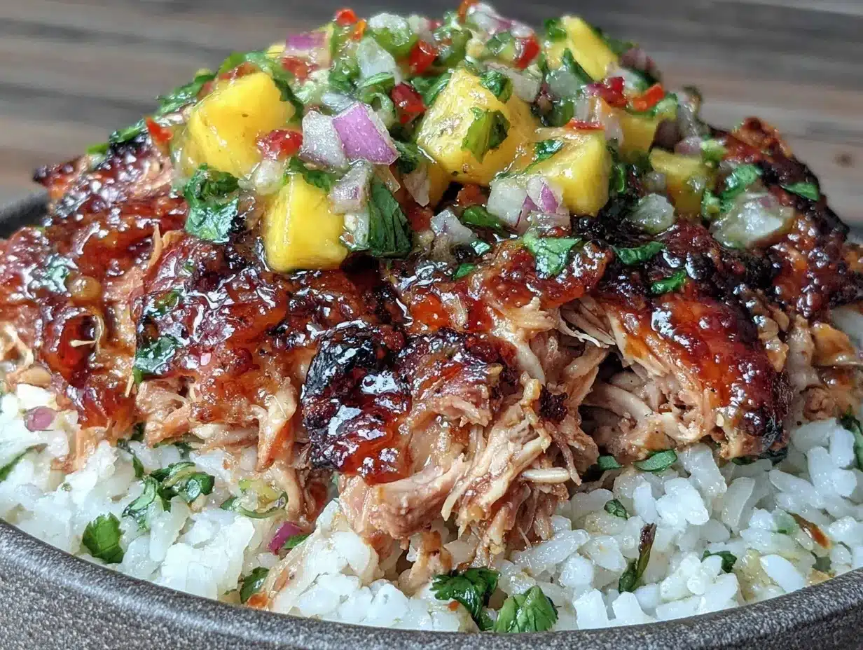 crockpot honey chipotle chicken bowls preparation steps