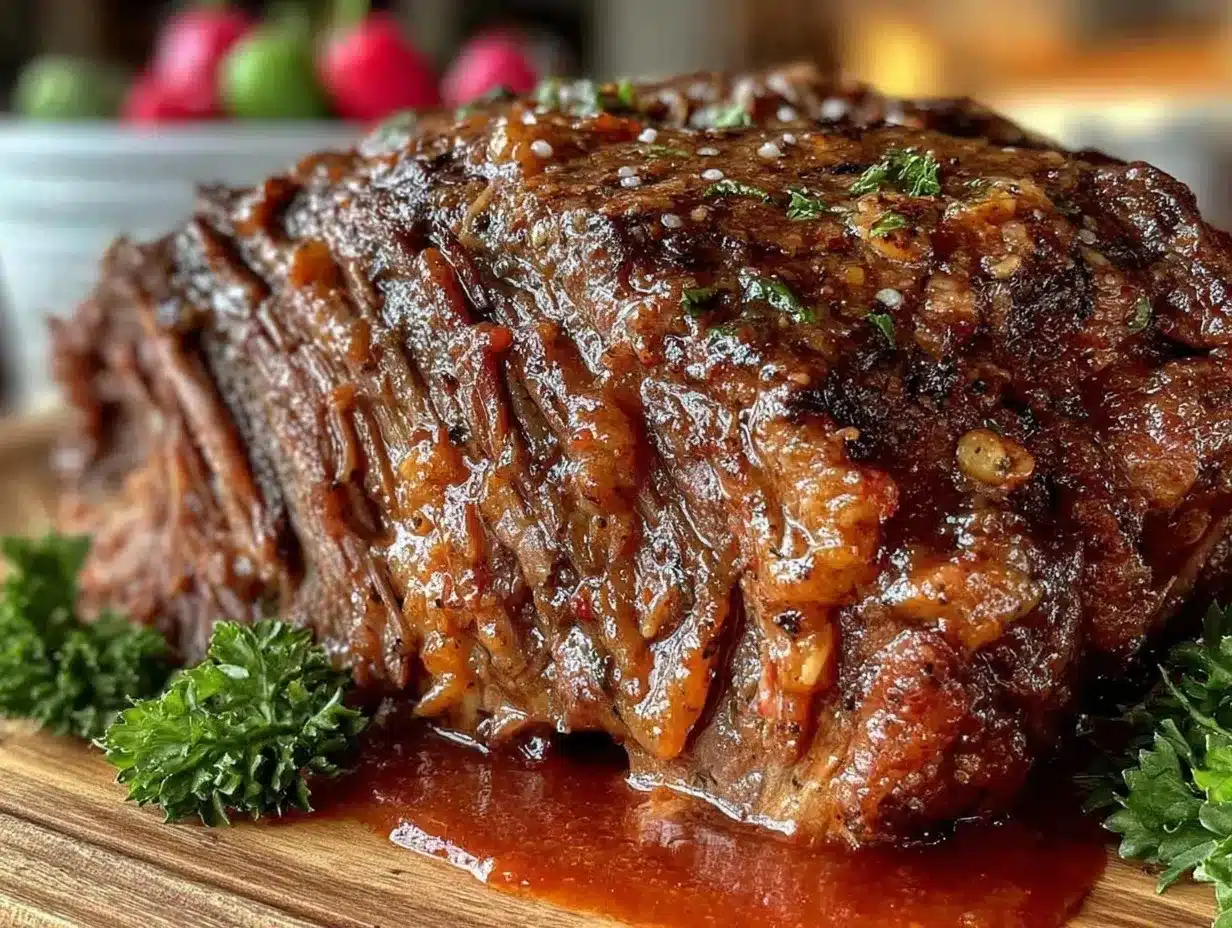 crockpot Mississippi pot roast preparation steps