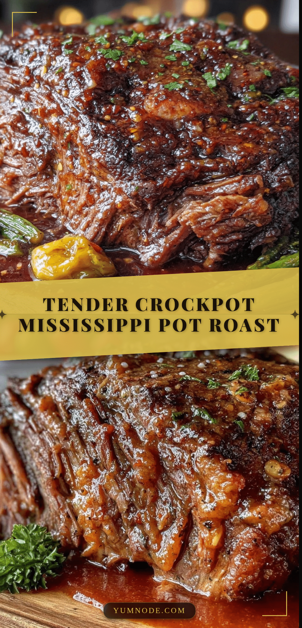 crockpot Mississippi pot roast recipe