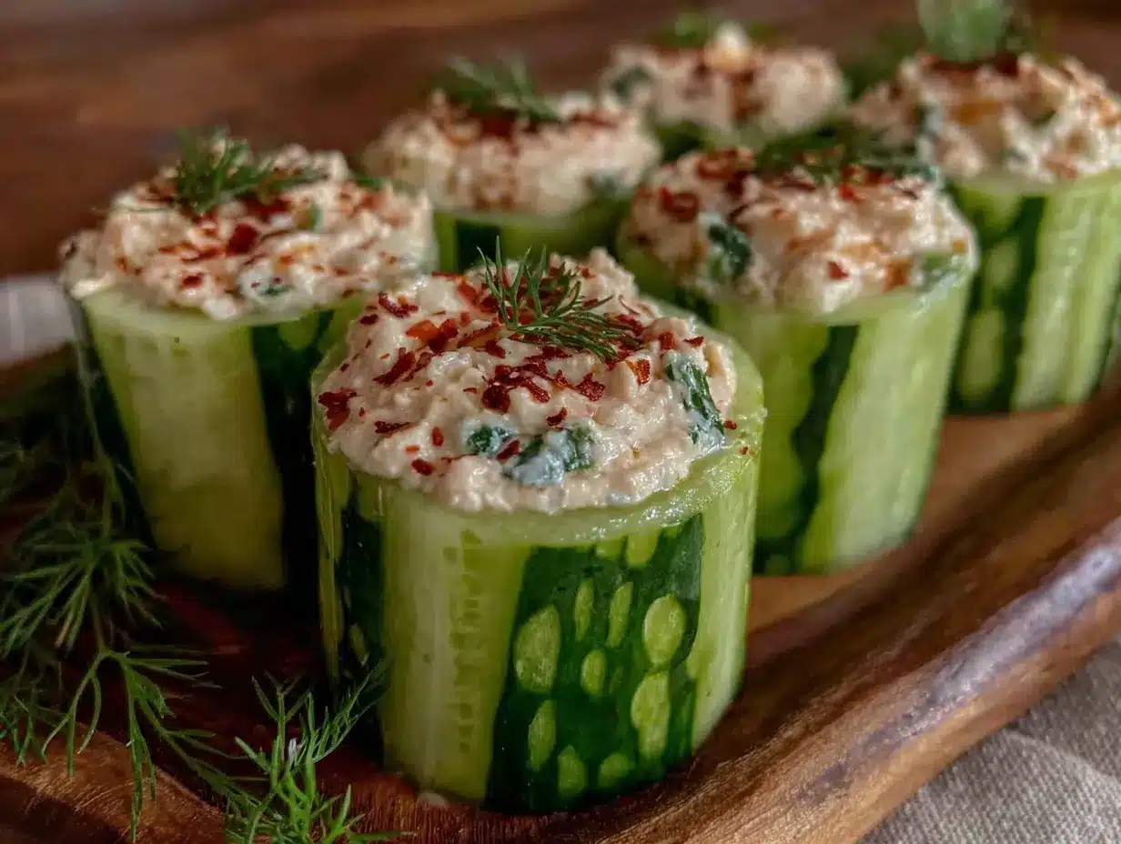 cucumber hummus rolls preparation steps