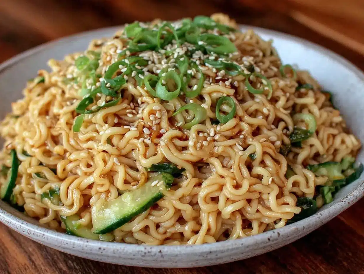 easy creamy cold sesame noodles preparation steps