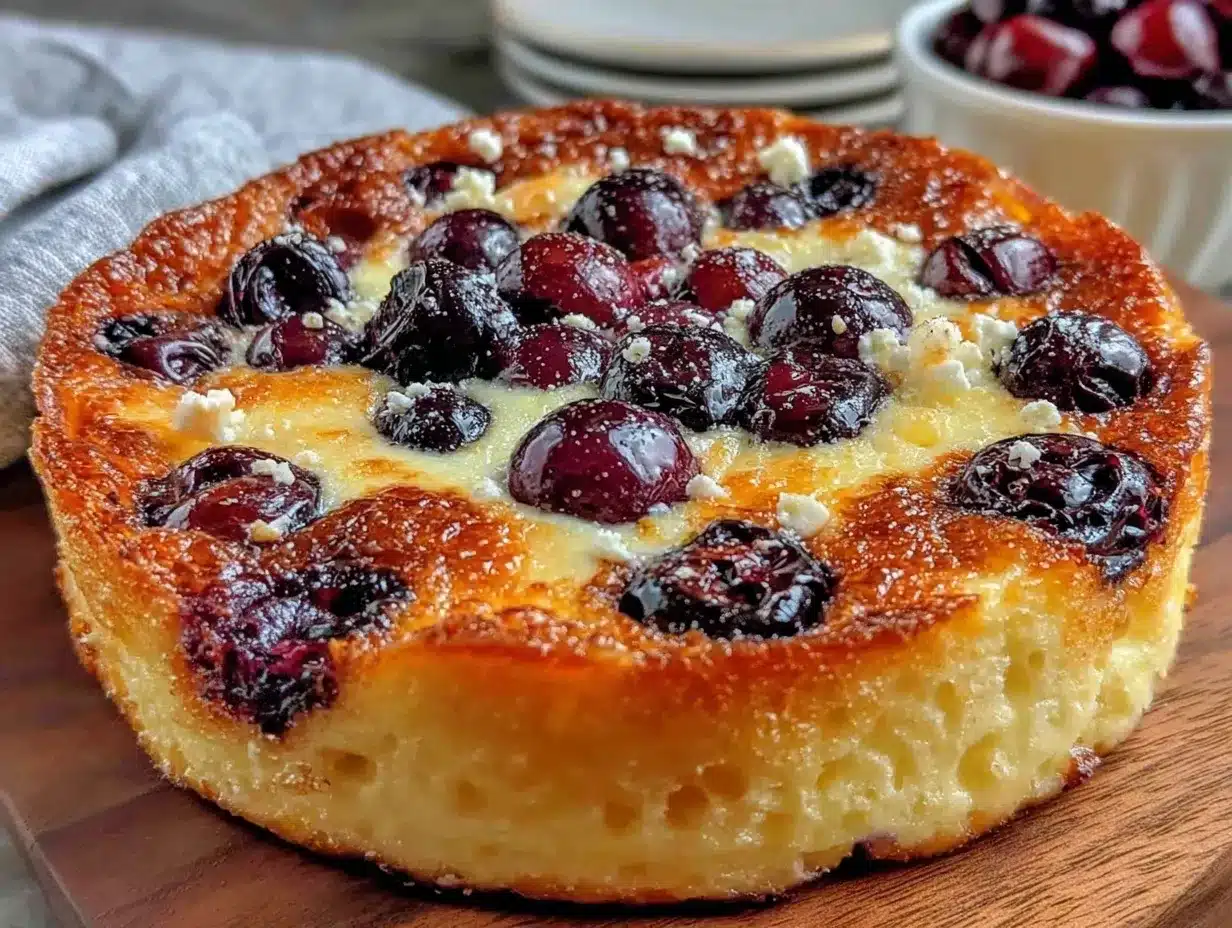 easy creamy fresh cherry clafoutis preparation steps