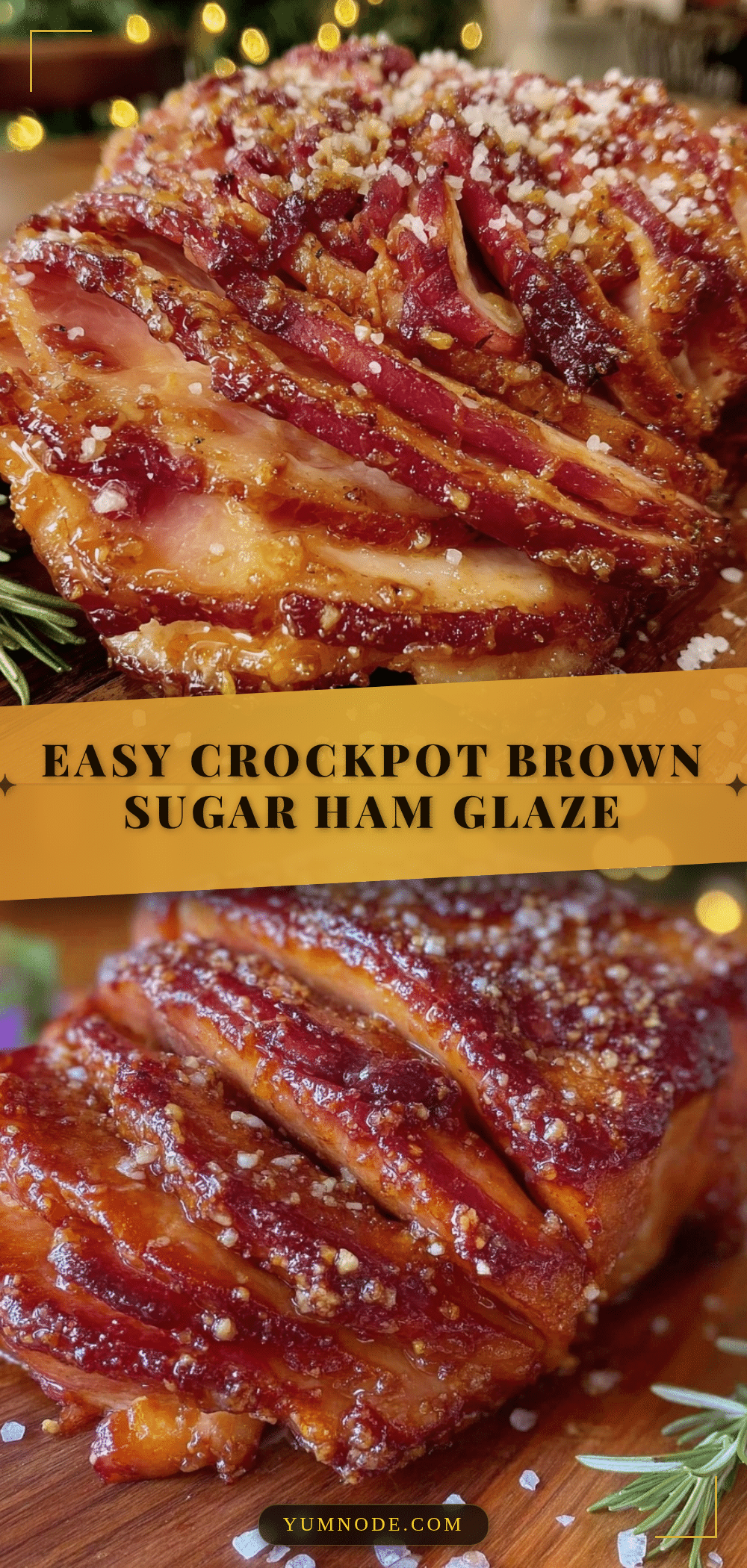 easy crockpot brown sugar spiral ham recipe