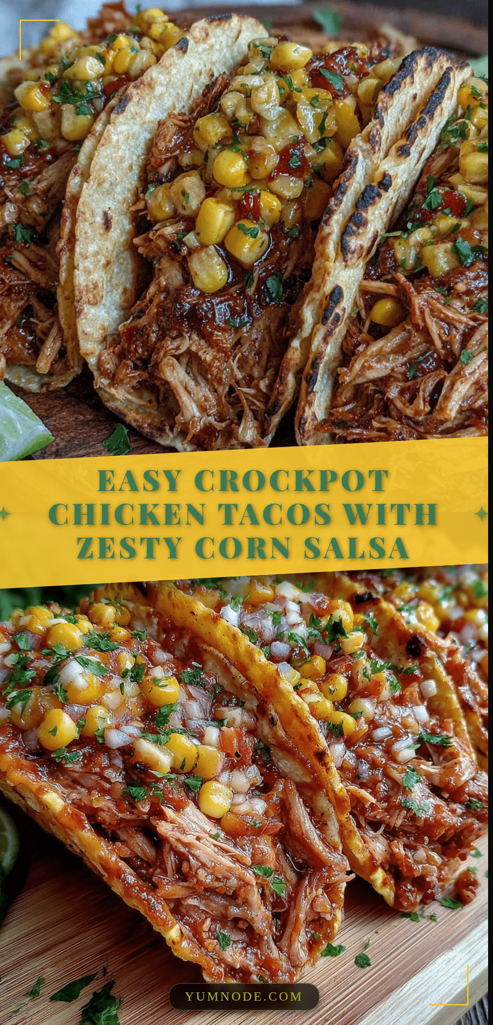 easy crockpot chicken tacos recipe