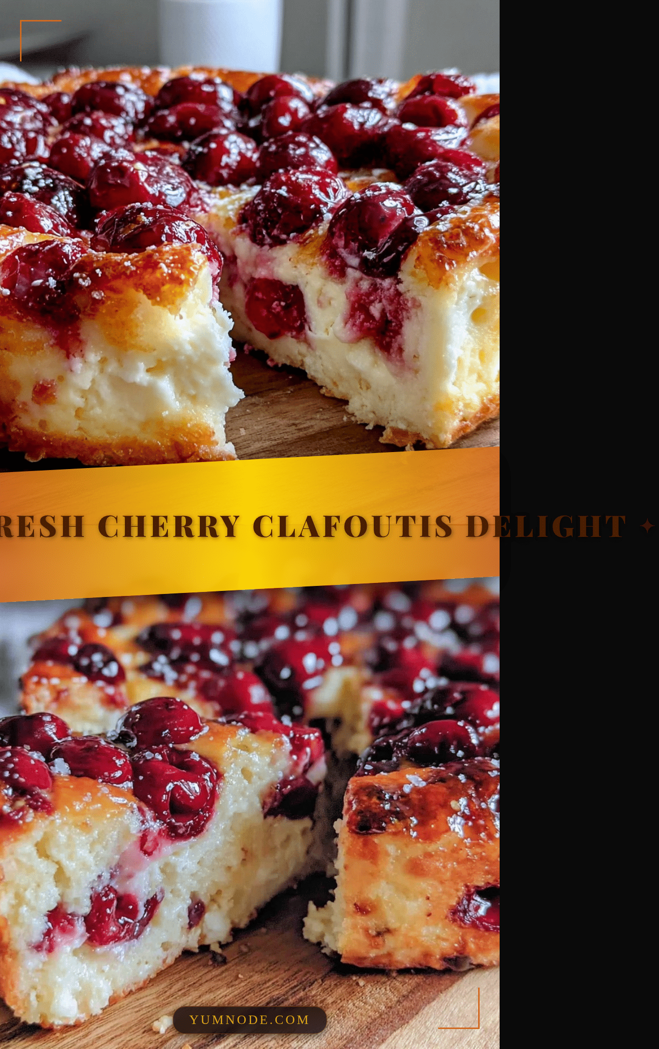 easy fresh cherry clafoutis recipe