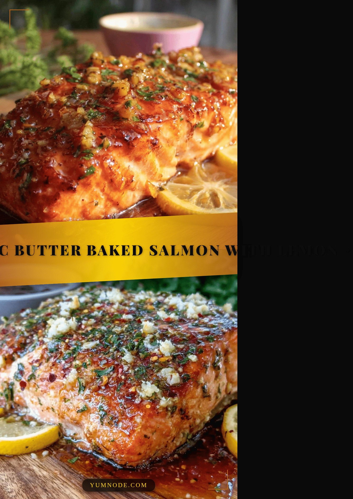 easy garlic butter baked salmon recipe