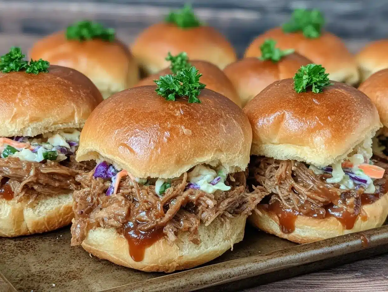 easy sheet pan pulled pork sliders preparation steps