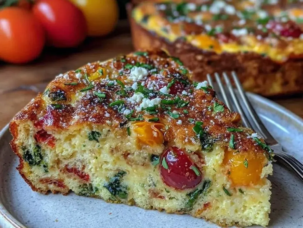 easy veggie-packed breakfast frittata - featured image