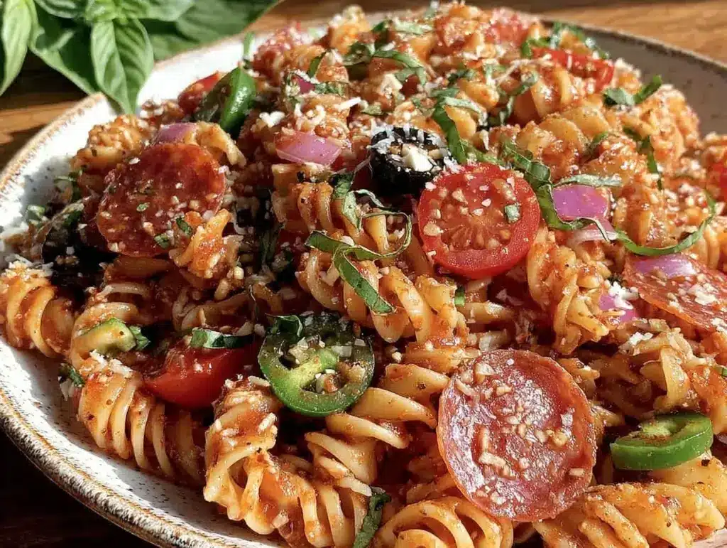 easy zesty italian pasta salad - featured image