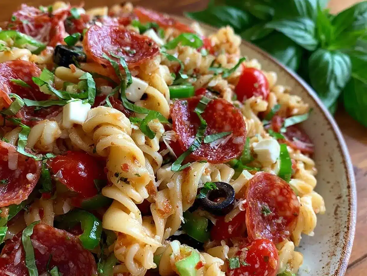 easy zesty italian pasta salad preparation steps