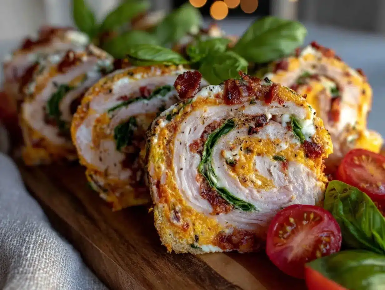 Flavorful Pinwheel Party Sandwich Platter preparation steps