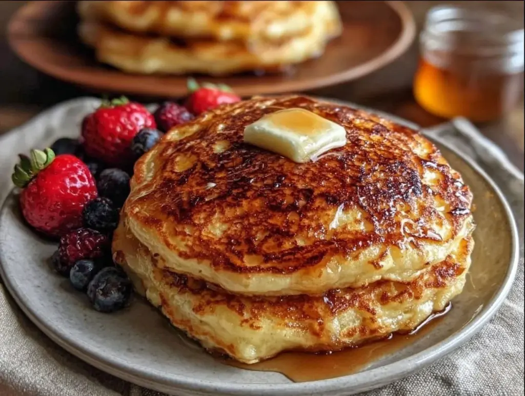 fluffy buttermilk pancakes - featured image