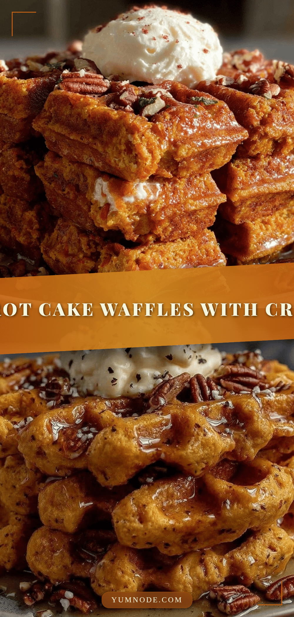 fluffy carrot cake waffles recipe