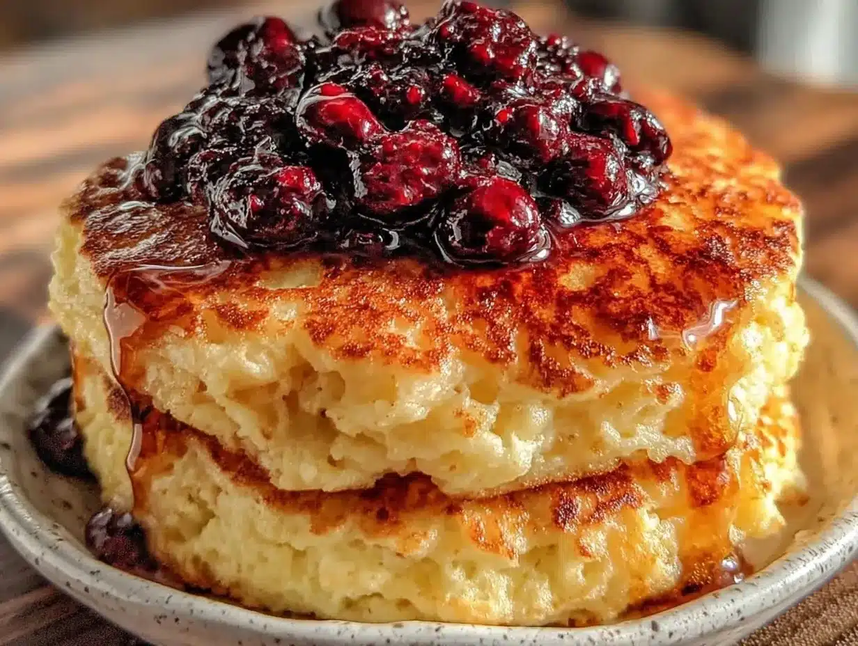 fluffy cottage cheese pancakes preparation steps
