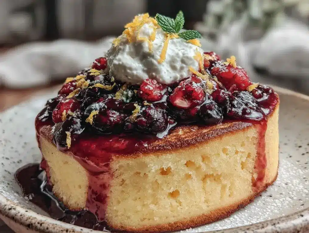 fluffy lemon ricotta pancakes - featured image