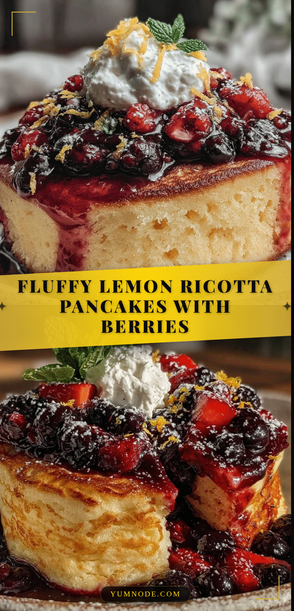 fluffy lemon ricotta pancakes recipe