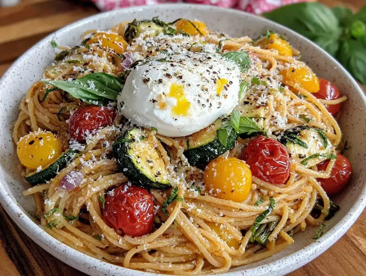 fresh burrata pasta primavera preparation steps