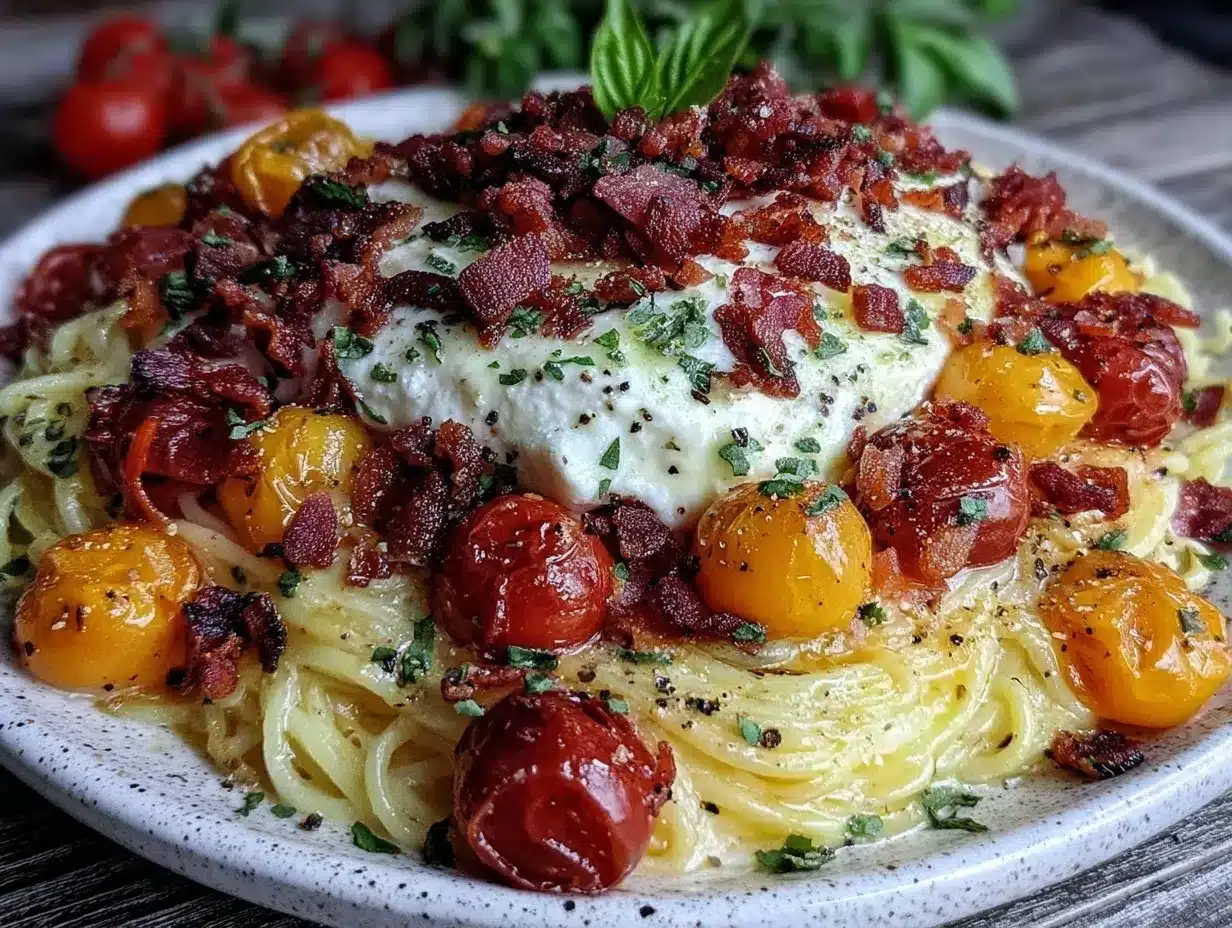 fresh burrata pasta primavera preparation steps