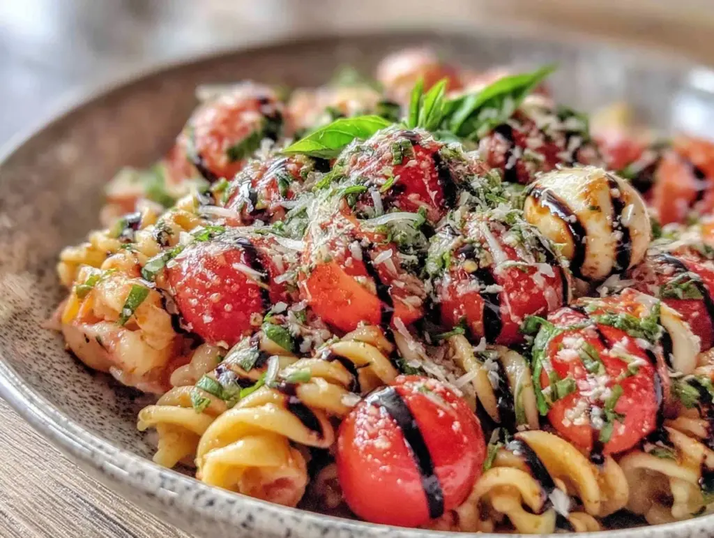 Fresh Caprese Pasta Salad - featured image