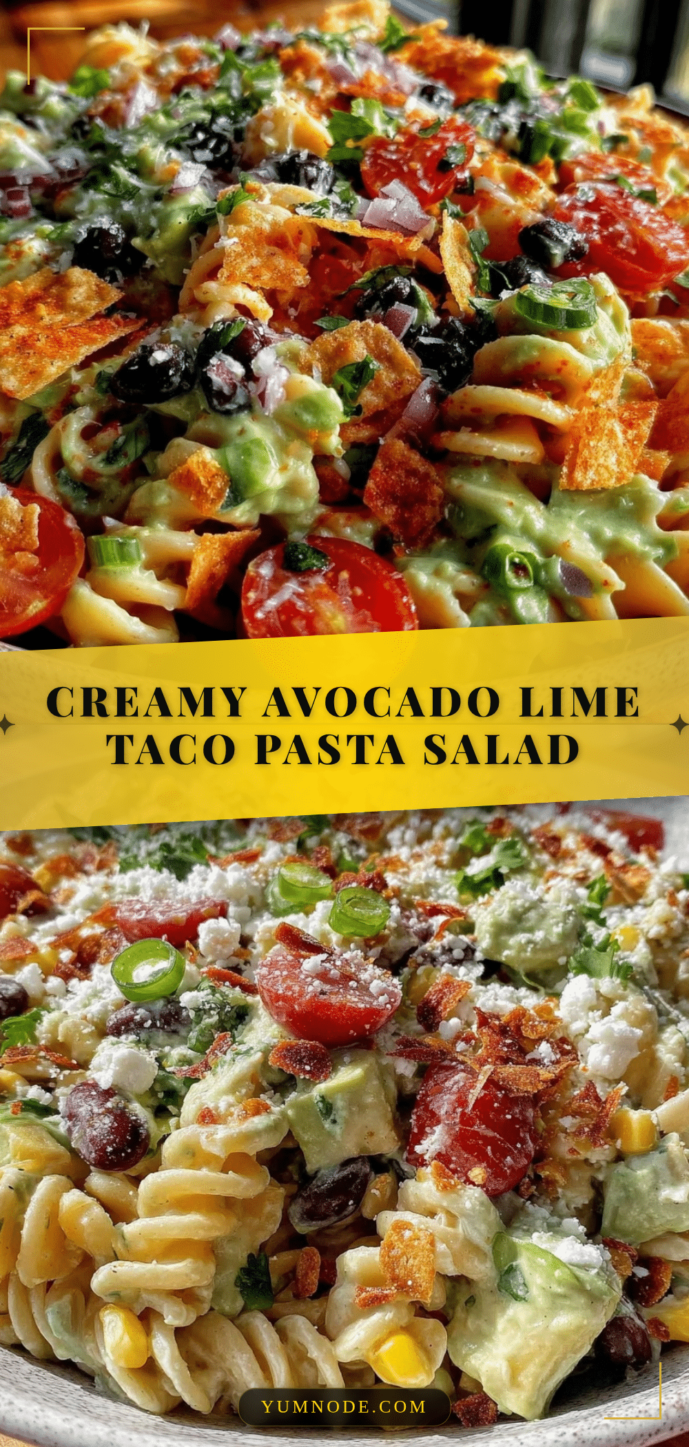 fresh cold taco pasta salad recipe