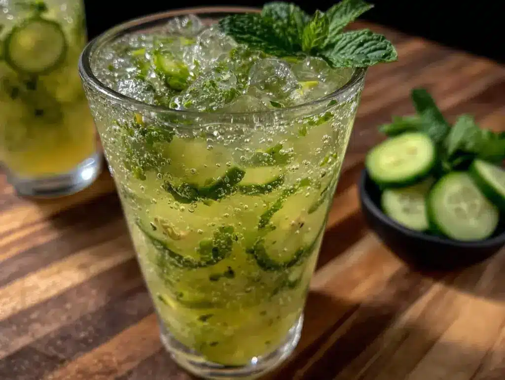 fresh cucumber mint agua fresca - featured image