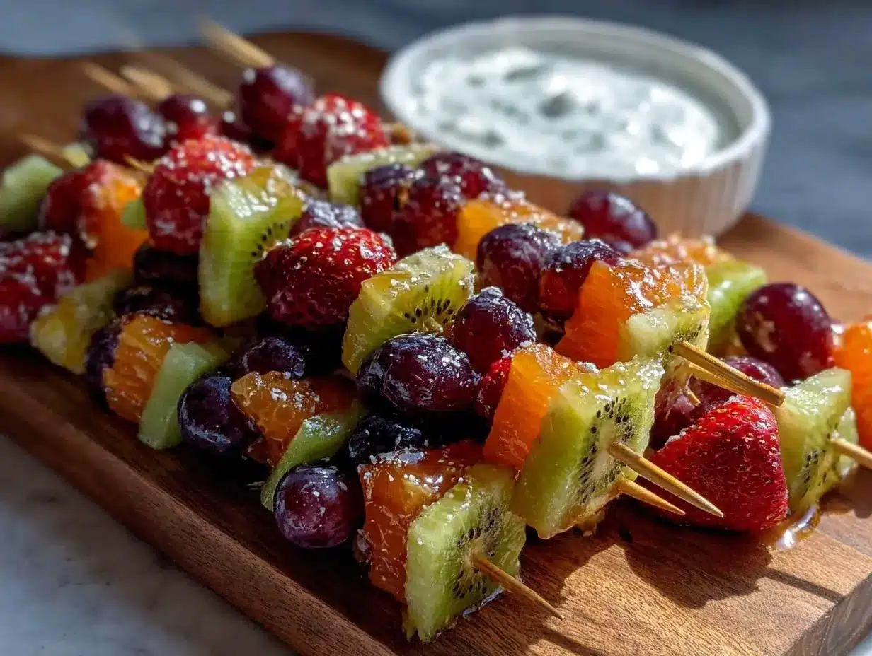 fresh fruit kabobs preparation steps