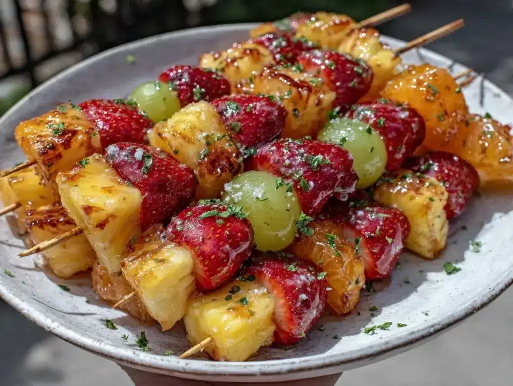 fresh mimosa bar fruit skewers - featured image