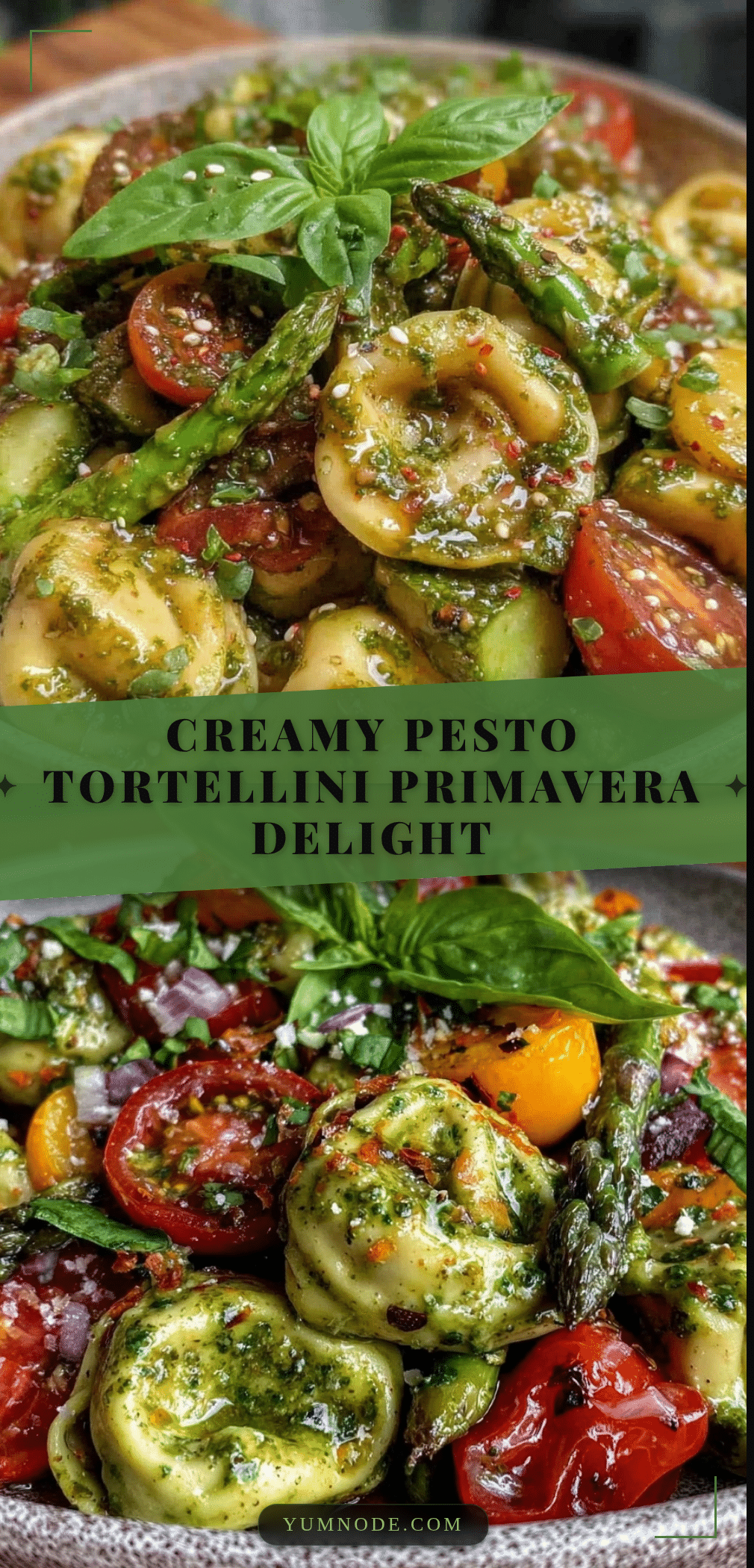 fresh pesto tortellini primavera recipe