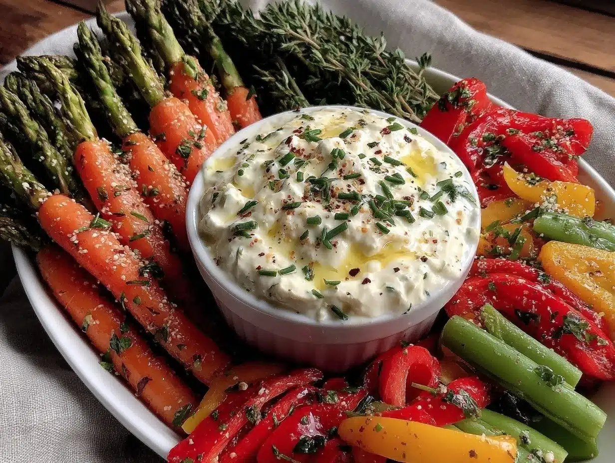 fresh spring crudité platter preparation steps
