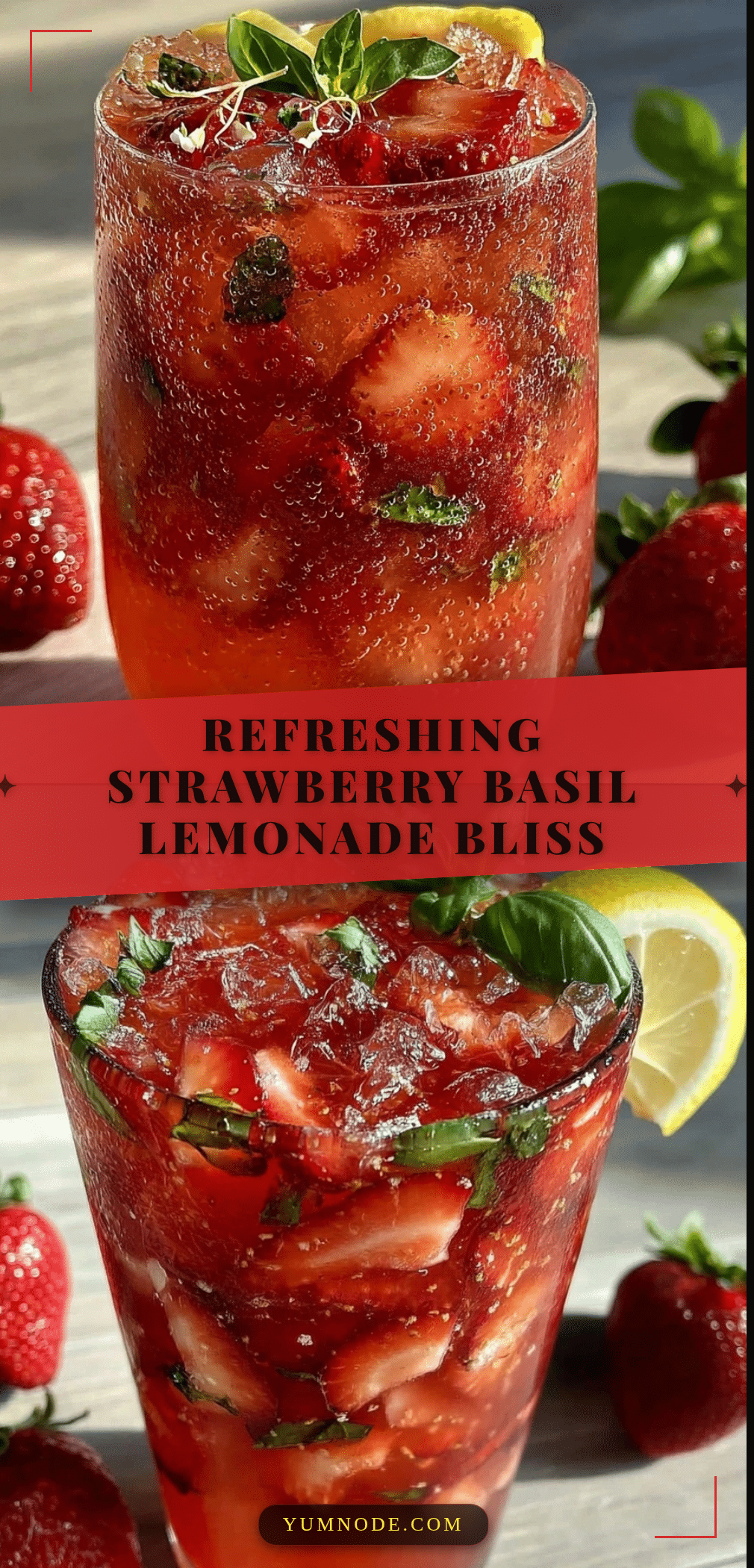 fresh strawberry basil lemonade recipe
