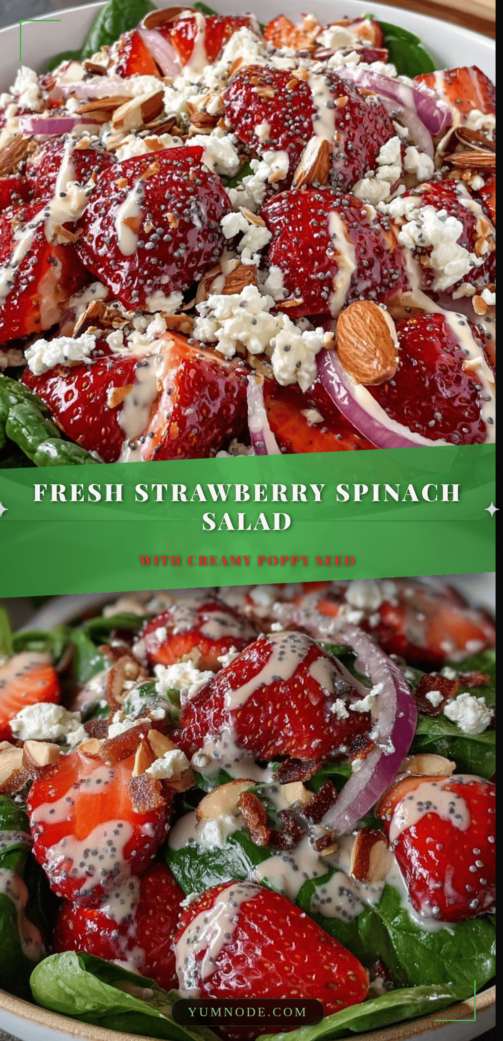 fresh strawberry spinach salad recipe