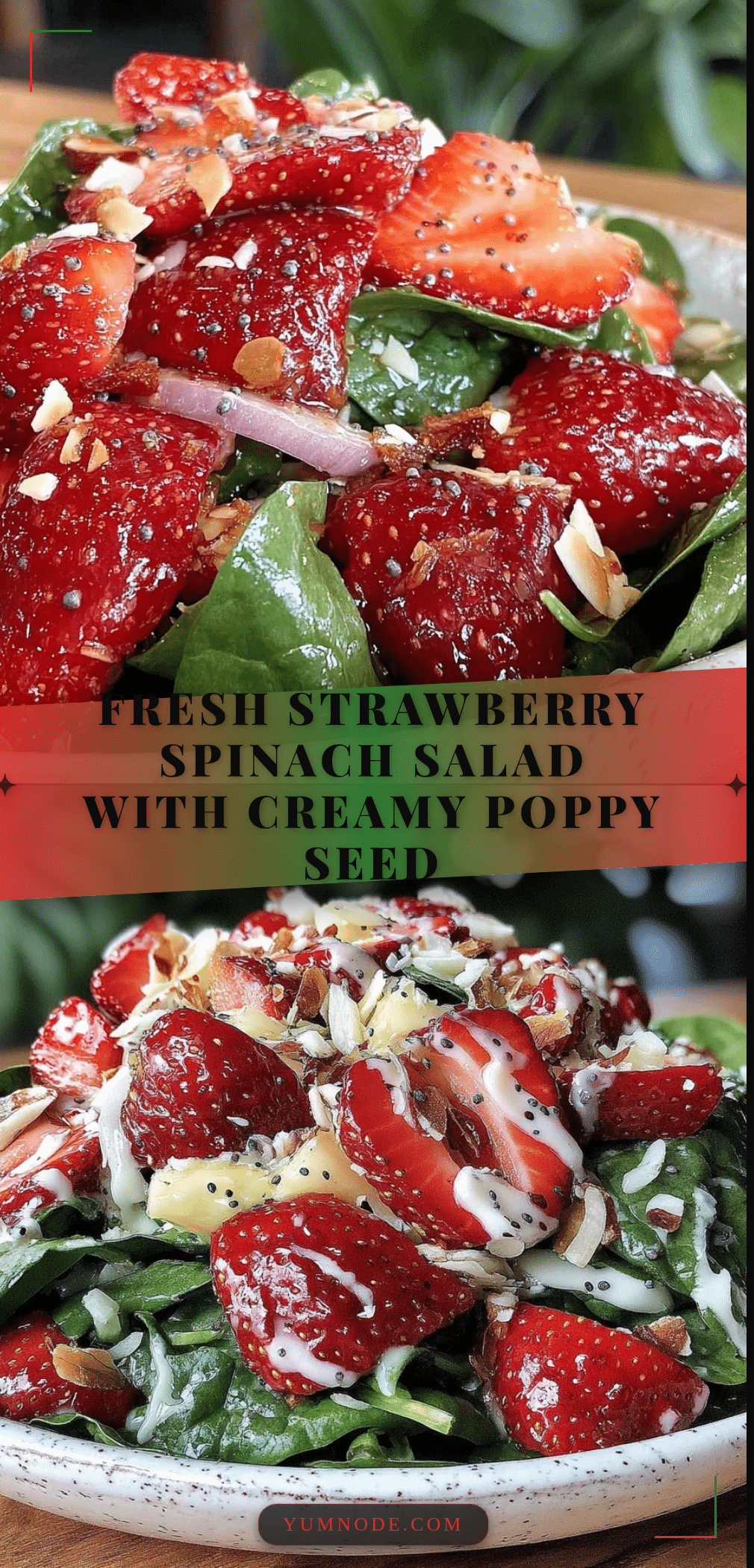 fresh strawberry spinach salad recipe