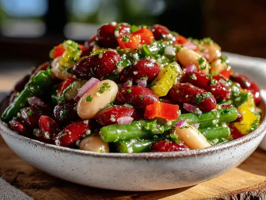 fresh three bean salad - featured image