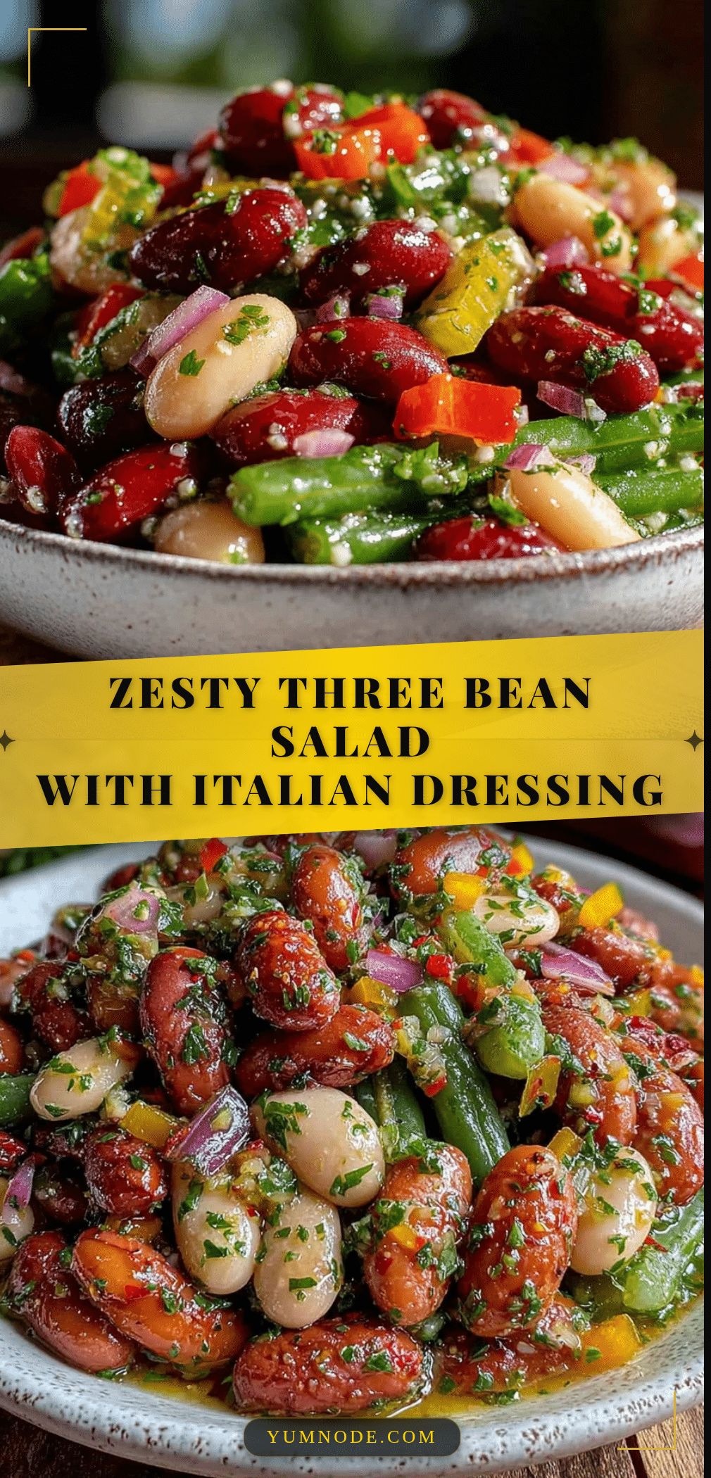 fresh three bean salad recipe