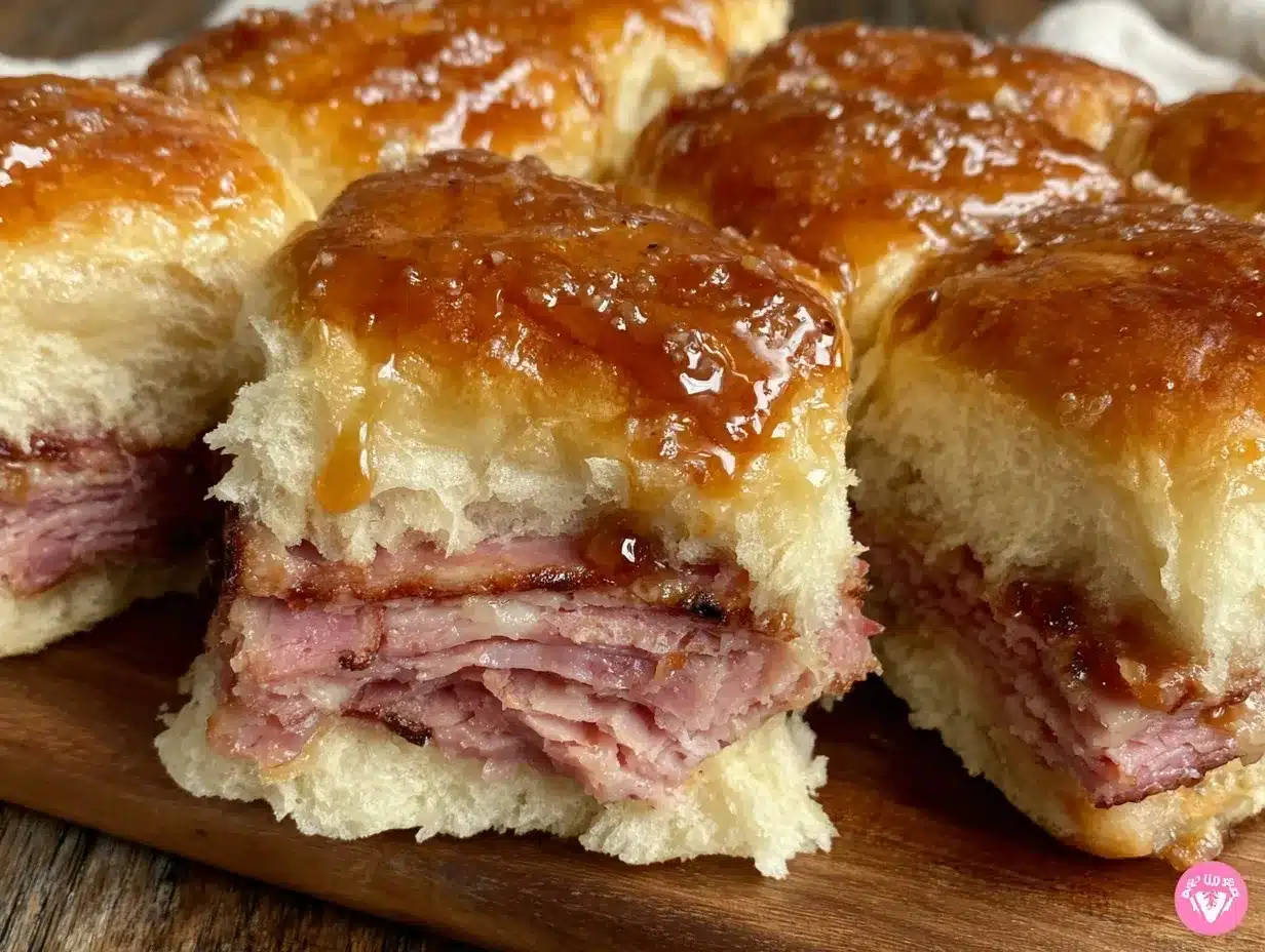 garlic butter ham sliders preparation steps