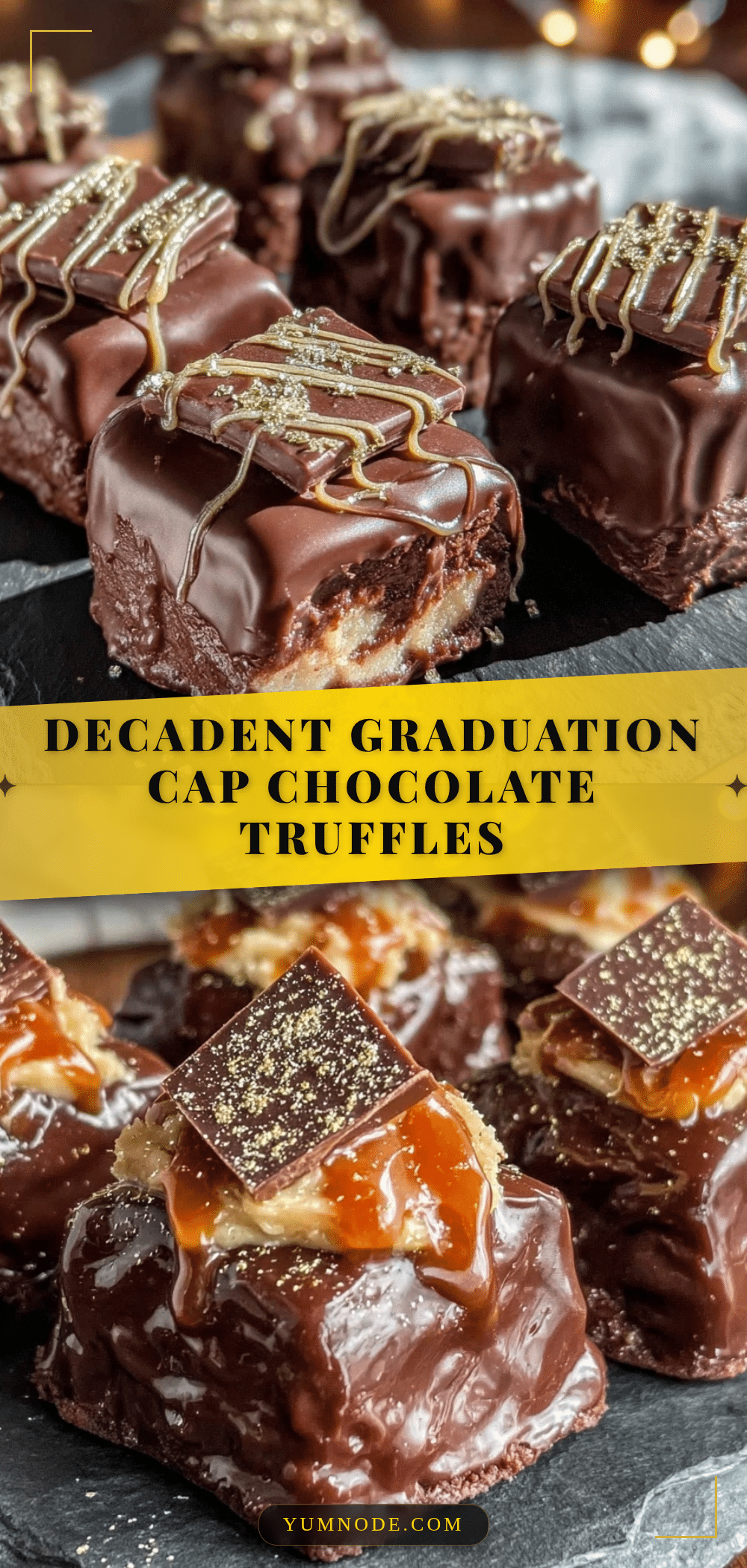 graduation cap chocolate truffles recipe