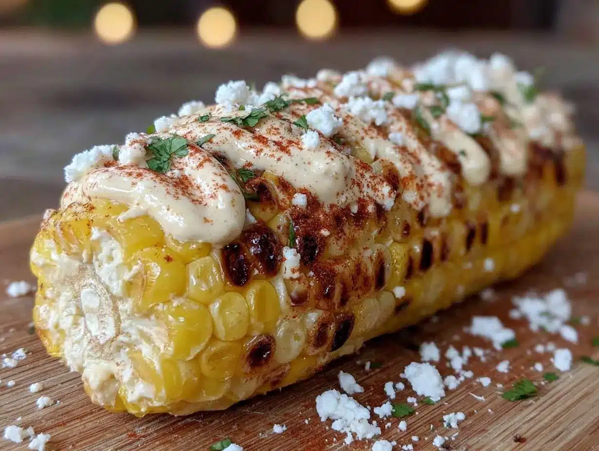 grilled corn elote preparation steps