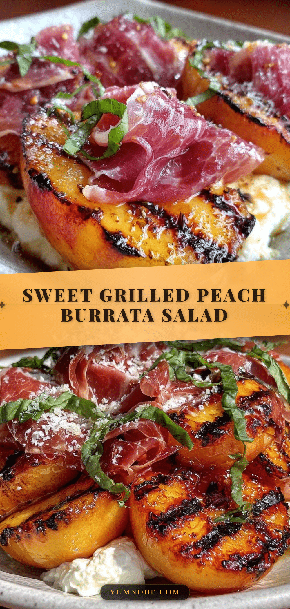 grilled peach and burrata salad recipe