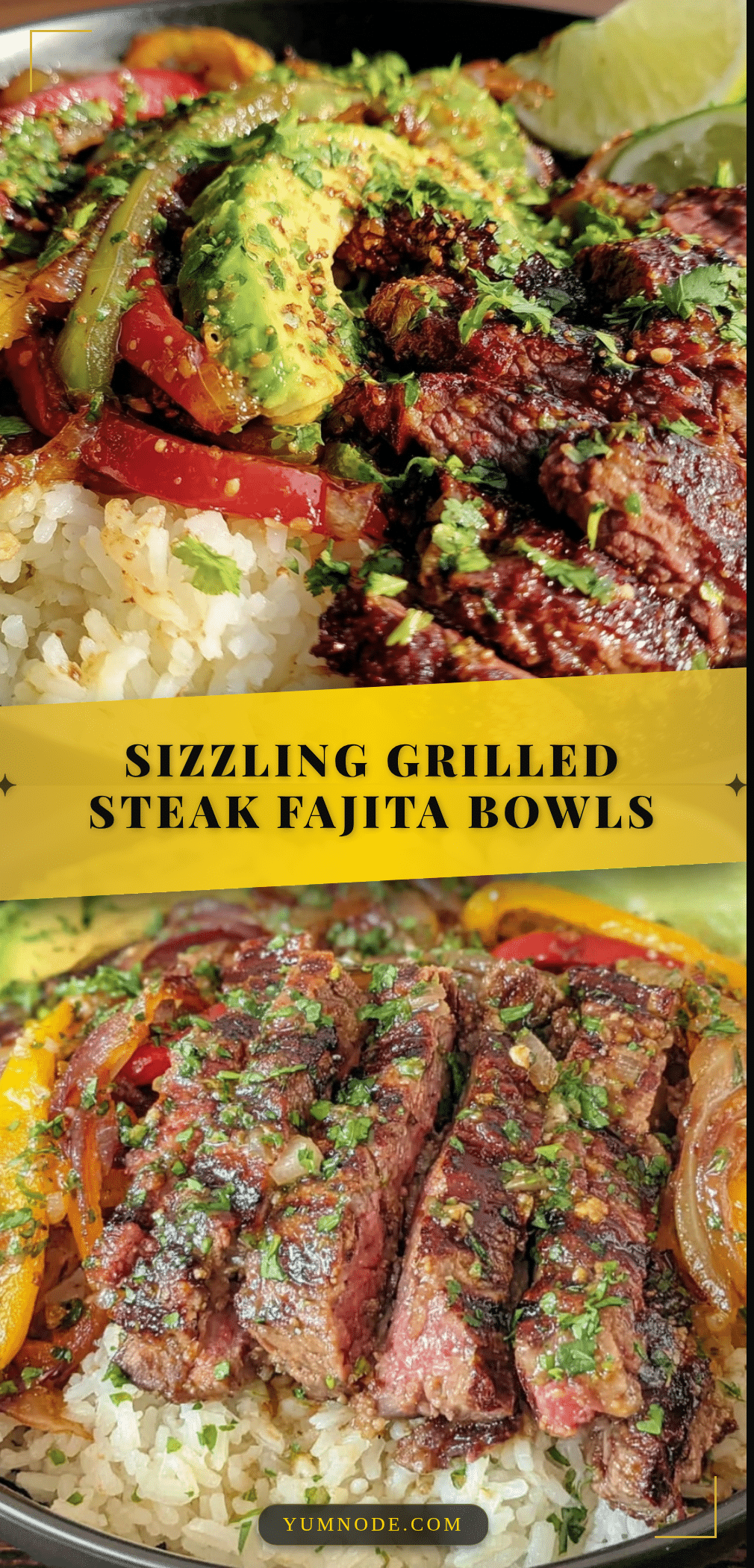 grilled steak fajita bowls recipe