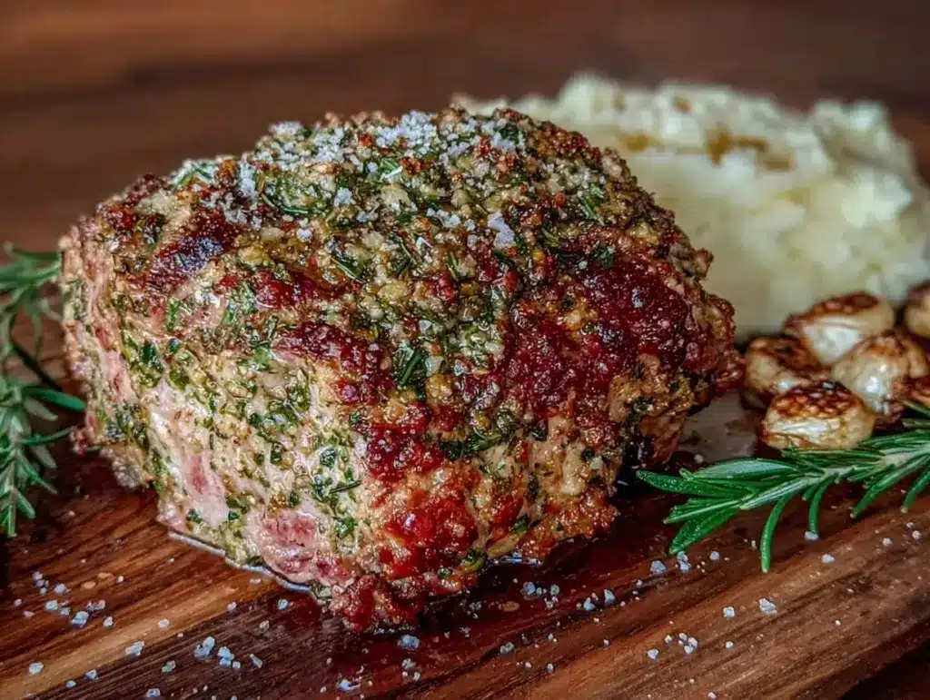 herb-crusted leg of lamb - featured image