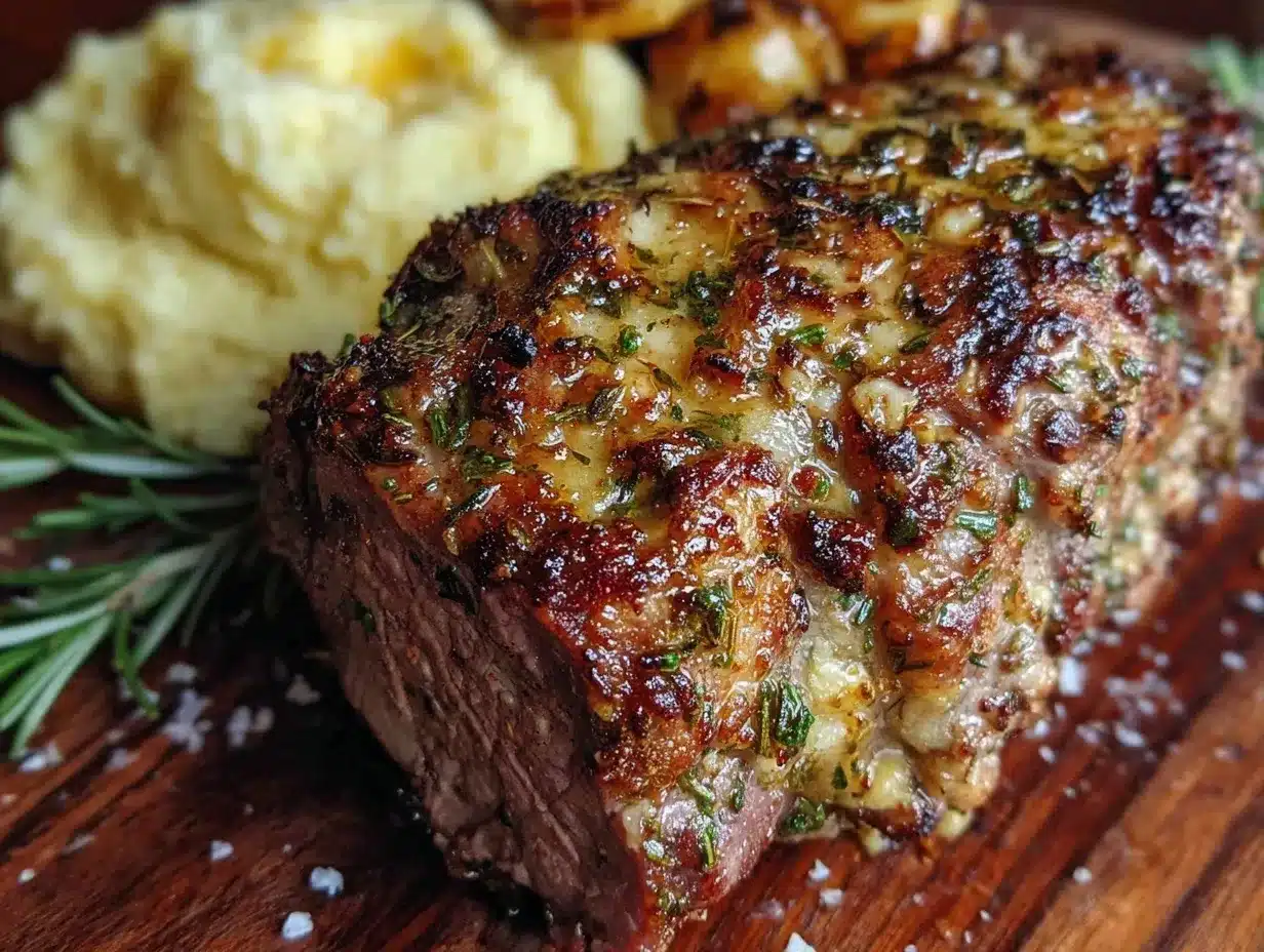herb-crusted leg of lamb preparation steps