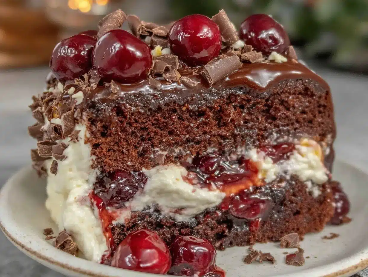 homemade black forest cake preparation steps