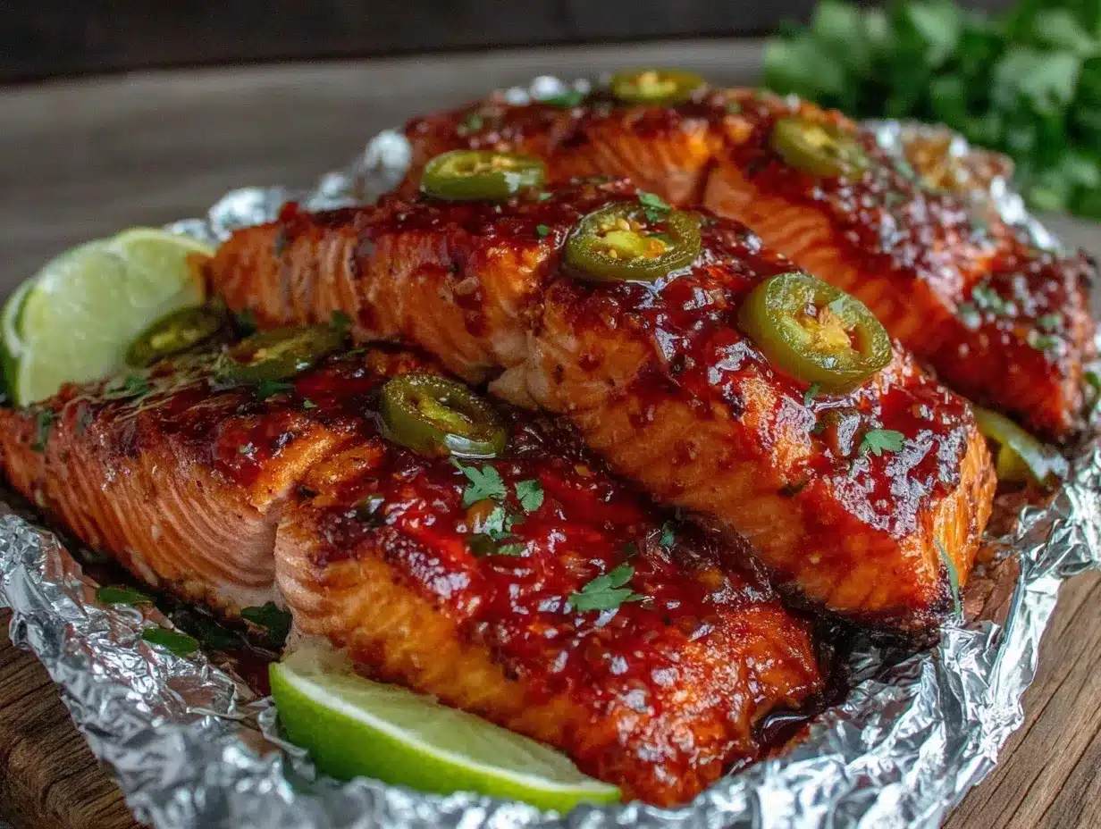 honey lime salmon foil packets preparation steps