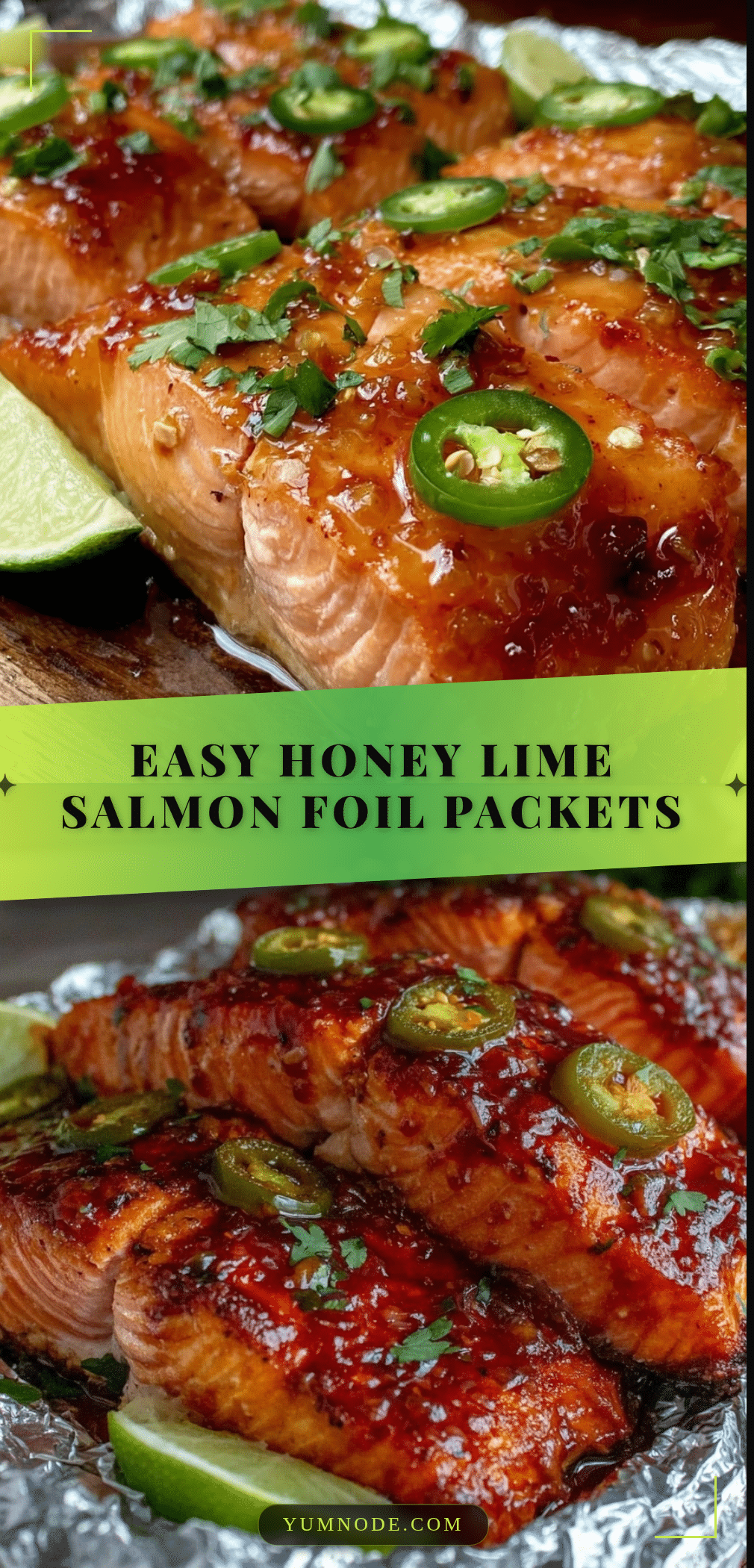 honey lime salmon foil packets recipe