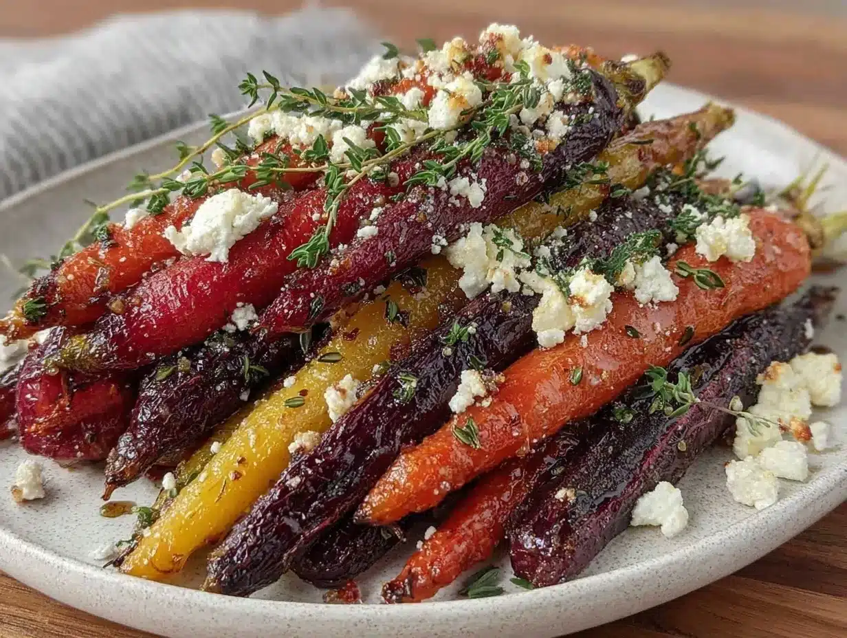 honey roasted rainbow carrots preparation steps