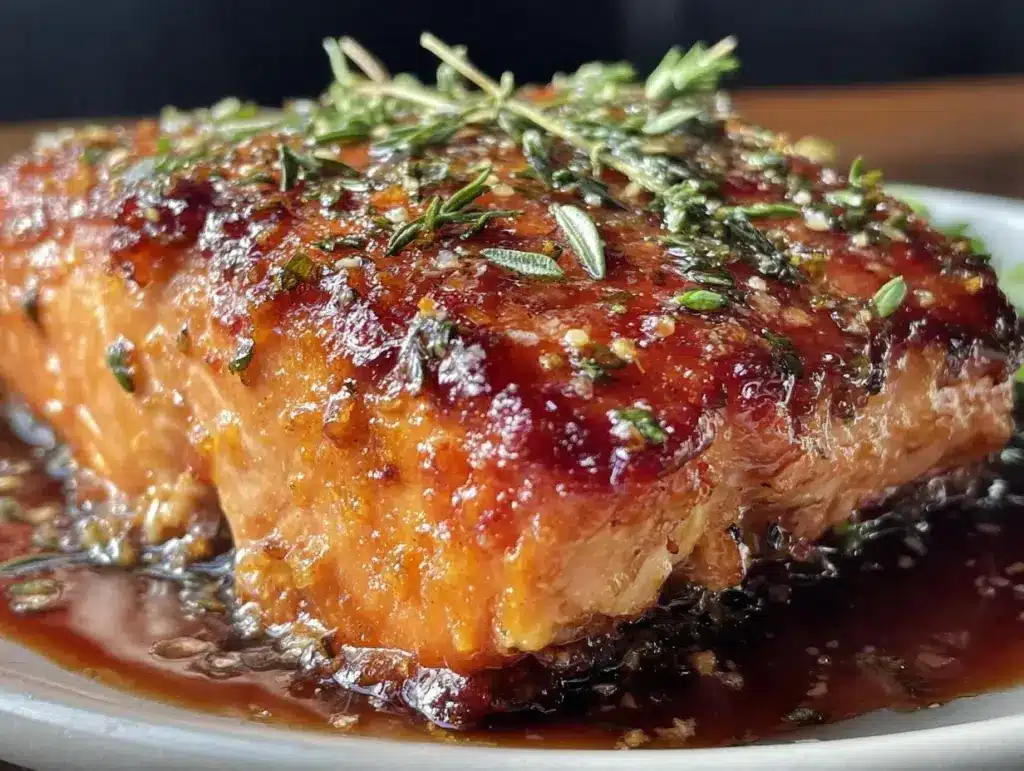 honey teriyaki glazed salmon - featured image