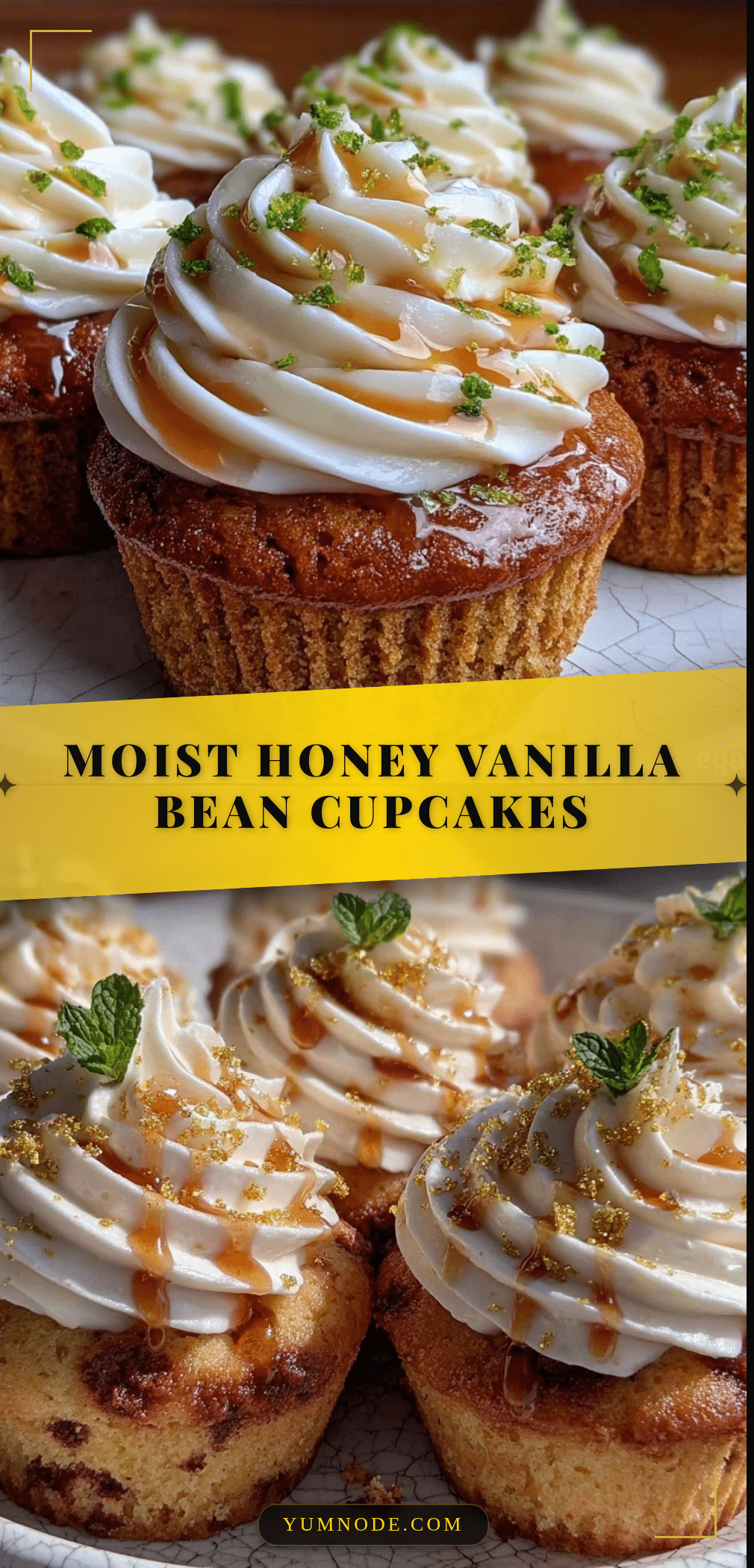 honey vanilla bean cupcakes recipe
